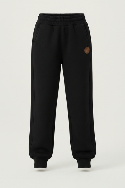 Pantalon Noir Molletonné Confortable Enfant - vue 3