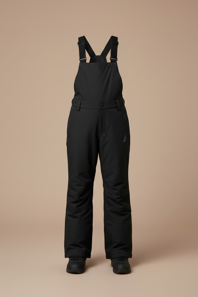 Pantalon Noir Salopette Ski Imperméable Enfant Hiver - Polyester - vue 3