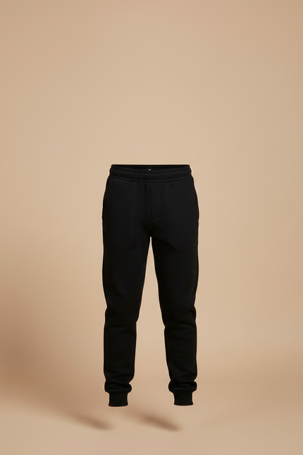 Pantalon Noir Jogging Molleton Garçon Sport Décontracté - vue 3