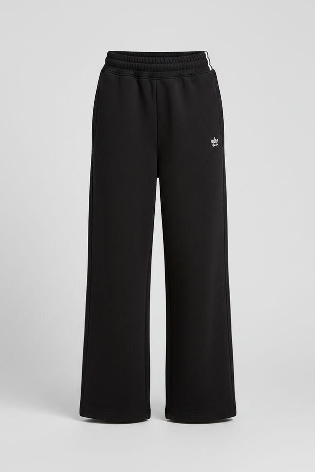 Pantalon Noir Ample Coton Enfant Sport - Molleton - vue 3
