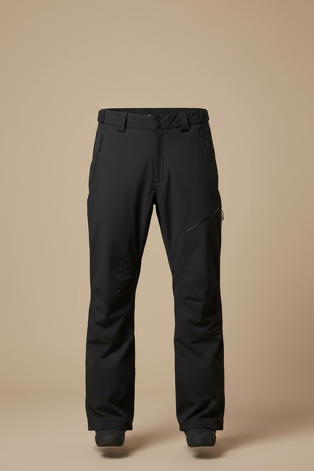 Pantalon Noir Salopette Ski Imperméable Coupe Droite Homme - Polyester - vue 3