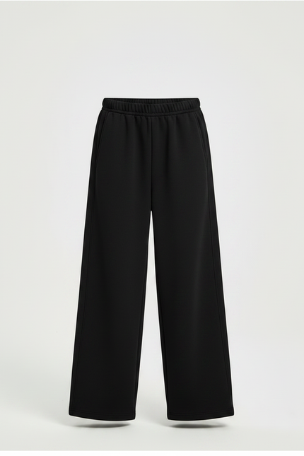 Pantalon Noir Ample Décontracté Coton Enfant - Molleton - vue 3