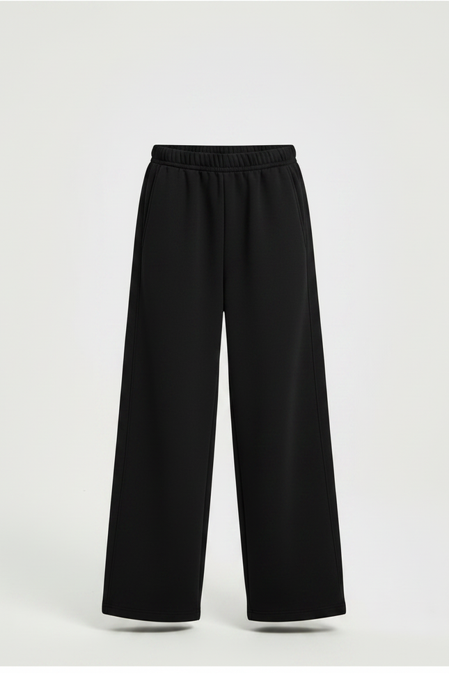 Pantalon Noir Ample Décontracté Coton Enfant - Molleton - vue 3