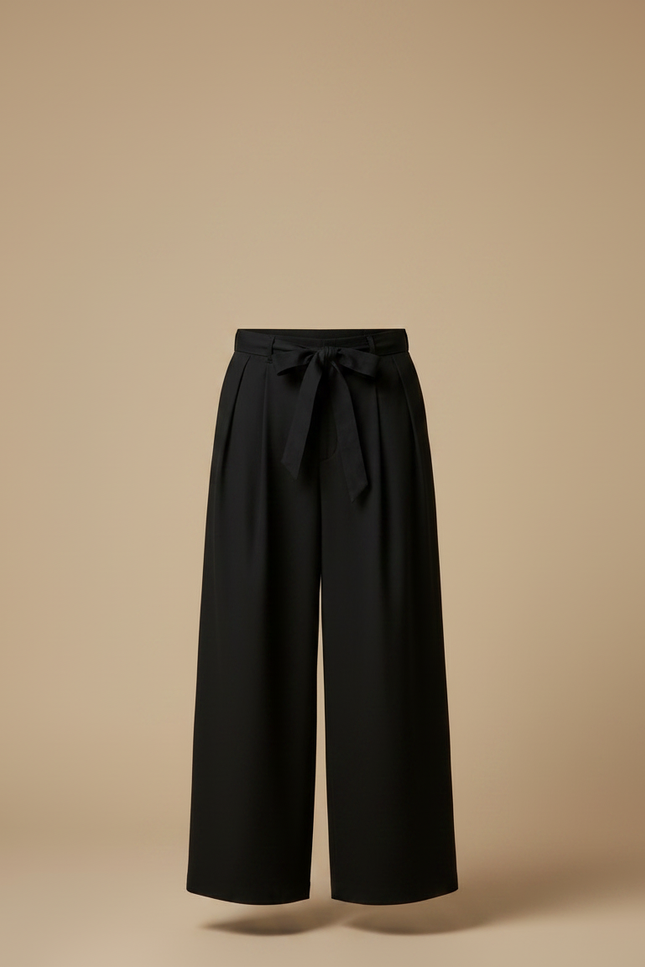 Pantalon Taille Haute Noir Homme - Viscose - vue 3