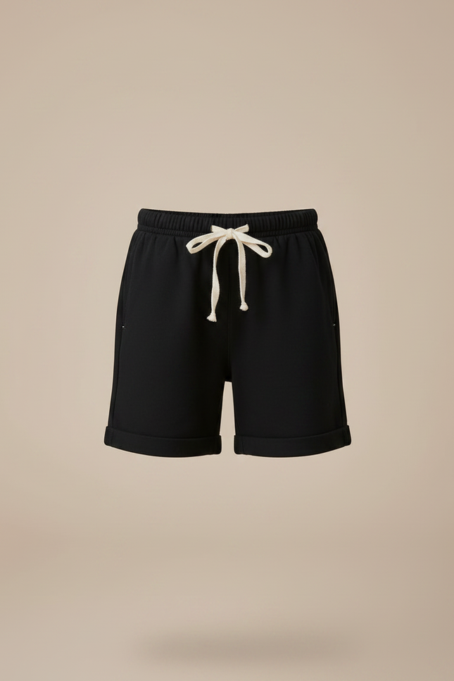 Pantalon Noir Court Coton Confortable Enfant - Molleton - vue 3