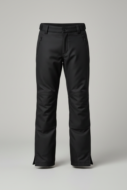 Pantalon Noir Enfant Résistant Zippé Confortable - Polyester - vue 3