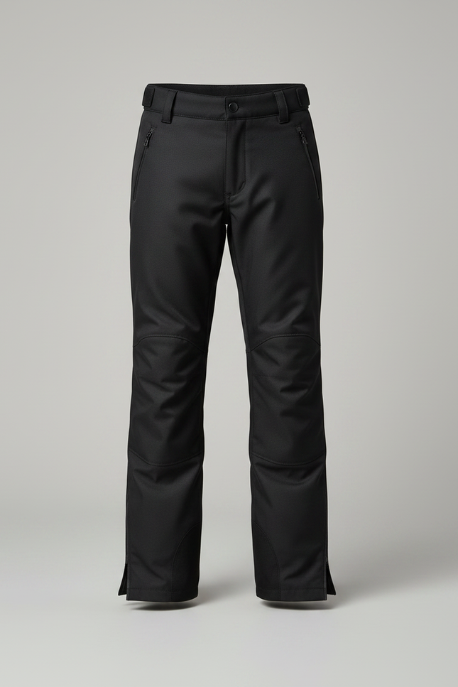 Pantalon Noir Enfant Résistant Zippé Confortable - Polyester - vue 3