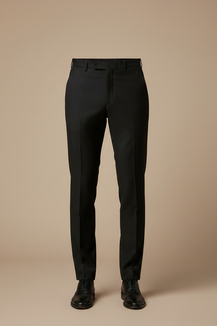 Pantalon Noir Homme Slim Habillé Élégant Formel - Gabardine - vue 3