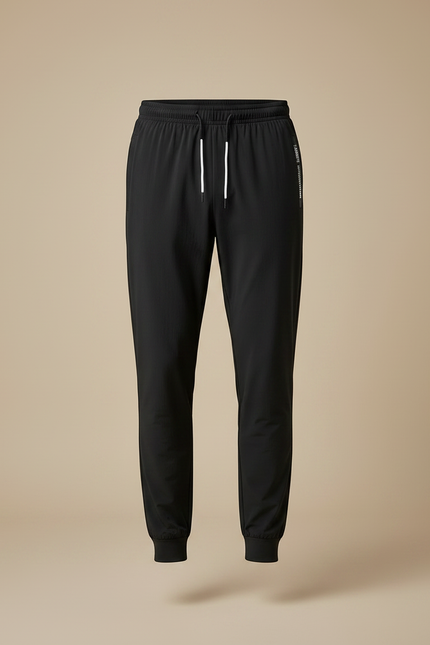 Pantalon Noir Homme Sport Jogging Cordon Respirant - Polyester - vue 3