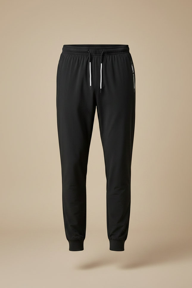 Pantalon Noir Homme Sport Jogging Cordon Respirant - Polyester - vue 3