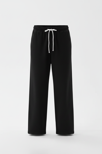 Pantalon Baggy Noir Homme - Molleton - vue 3