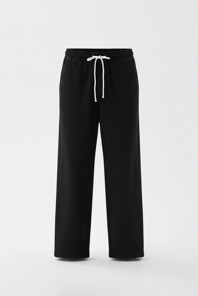 Pantalon Baggy Noir Homme - Molleton - vue 3
