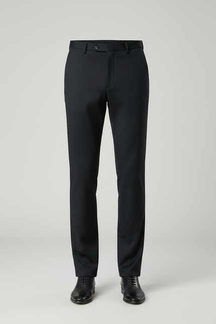 Pantalon De Tailleur Noir - Gabardine - vue 3