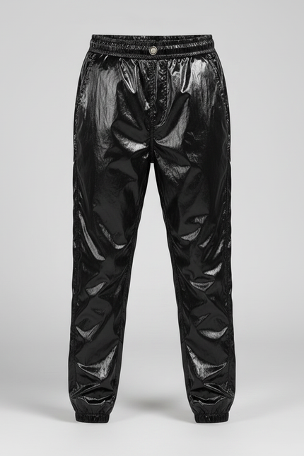 Pantalon Plastique Noir - Polyester - vue 3