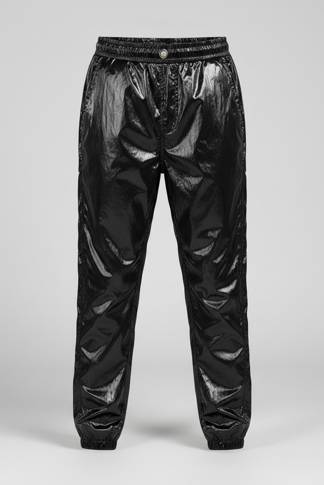 Pantalon Plastique Noir - Polyester - vue 3