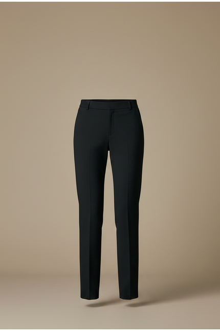 Pantalon Noir Femme Coupe Droite Élégant Chic Formel - Gabardine - vue 3