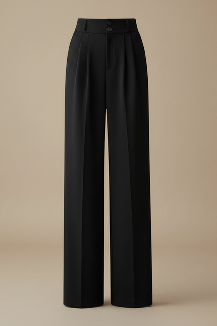Pantalon Palazzo Noir - Polyester - vue 3