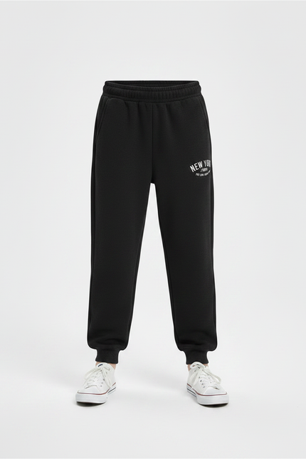 Pantalon Swat Noir - Molleton - vue 3