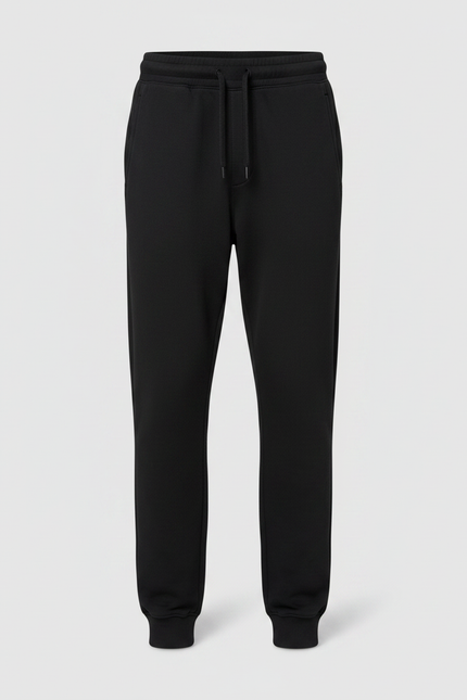 Pantalon Noir Ample Sport Décontracté Cordon Enfant - Molleton - vue 3