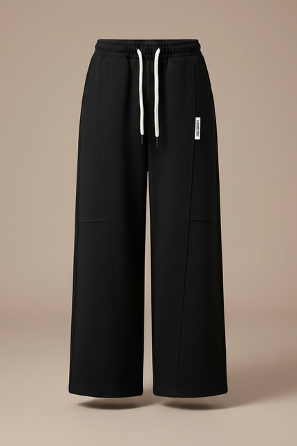Pantalon En Toile Noir - Molleton - vue 3