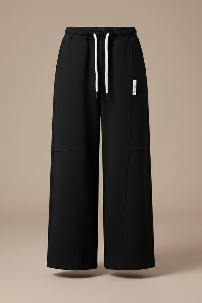 Pantalon En Toile Noir - Molleton - vue 3