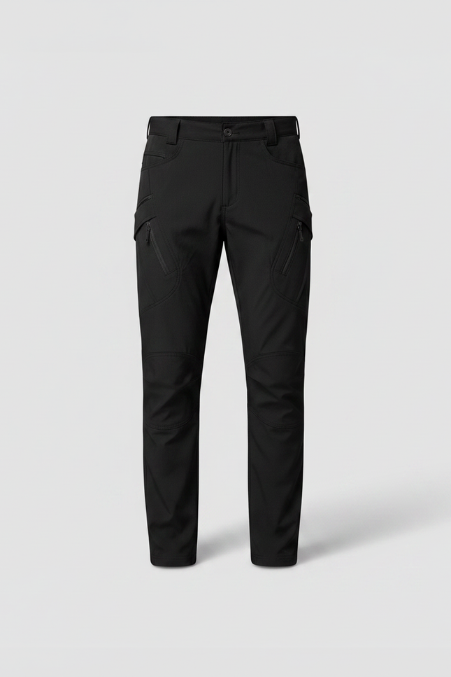 Pantalon Noir Militaire - Polyester - vue 3