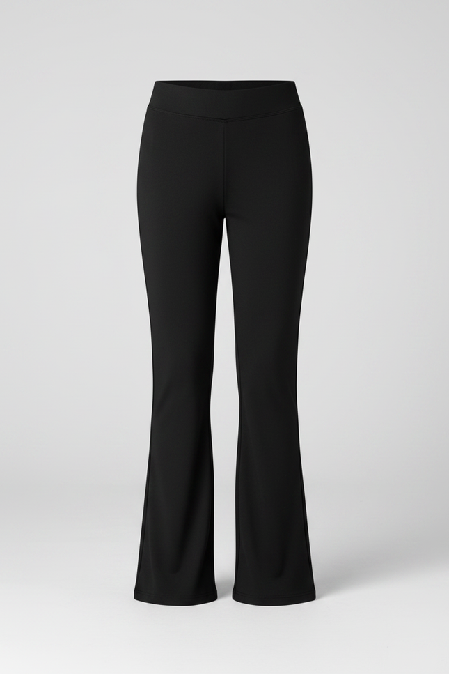 Pantalon Bootcut Noir - Polyester - vue 3