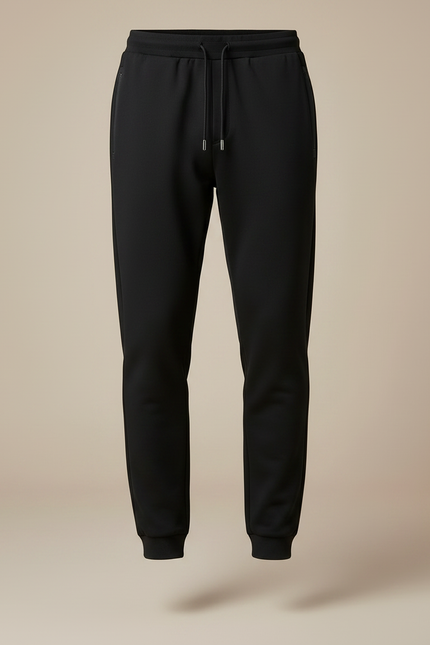 Pantalon Noir Homme Sport Élégant Décontracté Cordon - Maille - vue 3