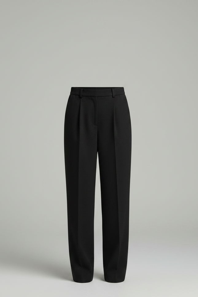 Pantalon Noir Harem Plissé Décontracté Femme - Polyester - vue 3