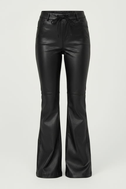 Pantalon Vernis Noir - Simili cuir - vue 3