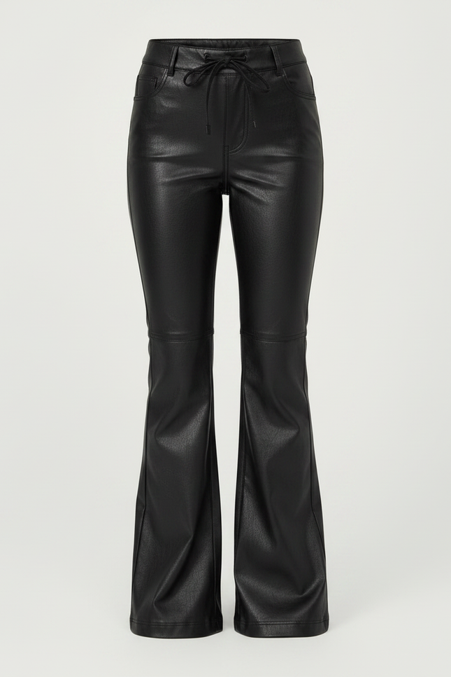 Pantalon Vernis Noir - Simili cuir - vue 3