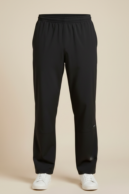 Pantalon Noir Homme Sport Décontracté Ample Droit - Polyester - vue 3