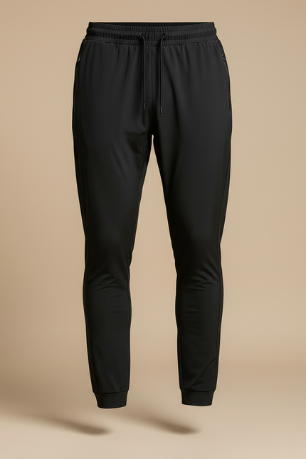 Pantalon Noir Homme Léger Respirant Extensible Sport - Polyester - vue 3