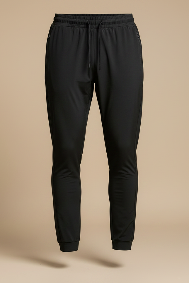 Pantalon Noir Homme Léger Respirant Extensible Sport - Polyester - vue 3