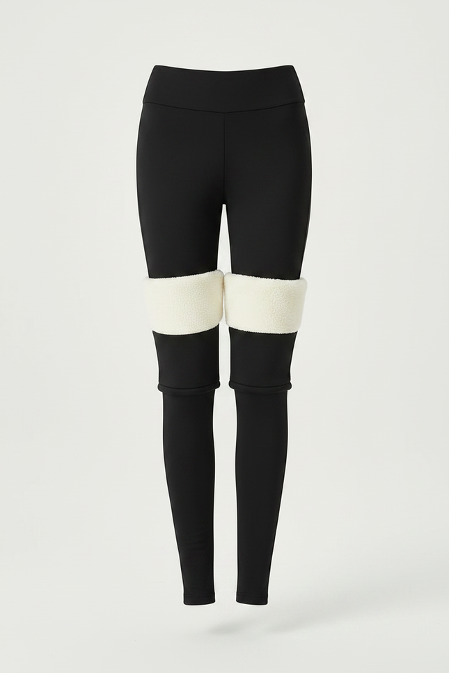 Pantalon Noir Extensible - Maille - vue 3
