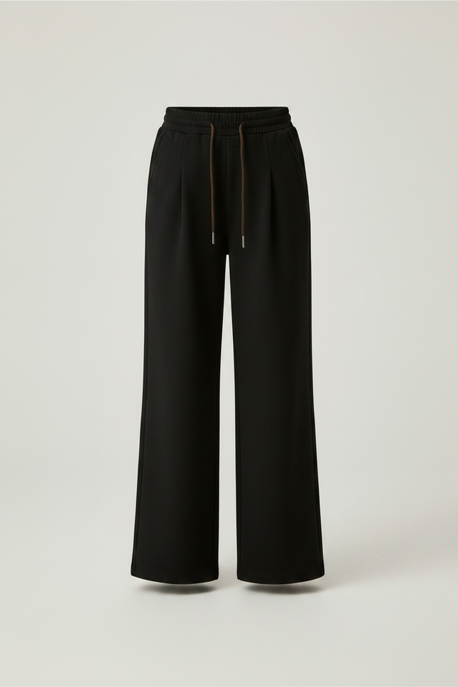 Pantalon Noir Large Décontracté Chaud Enfant - Molleton - vue 3