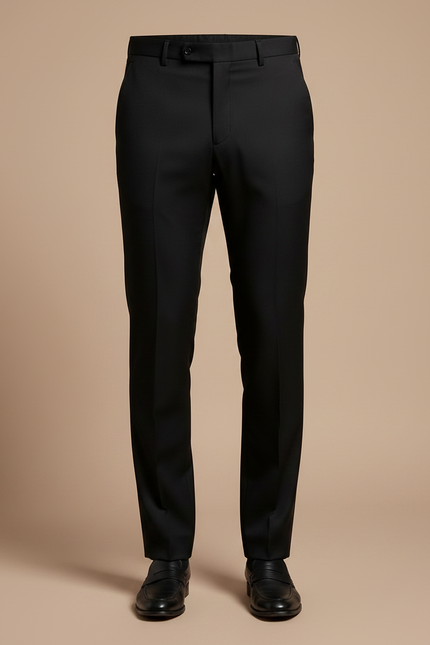 Pantalon Smoking Noir - Laine - vue 3