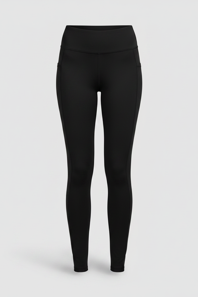 Pantalon Noir Legging Sport Femme Taille Haute - Polyester - vue 3