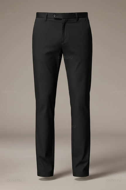 Pantalon Noir Homme Slim Fit Extensible Décontracté - Polyester - vue 3