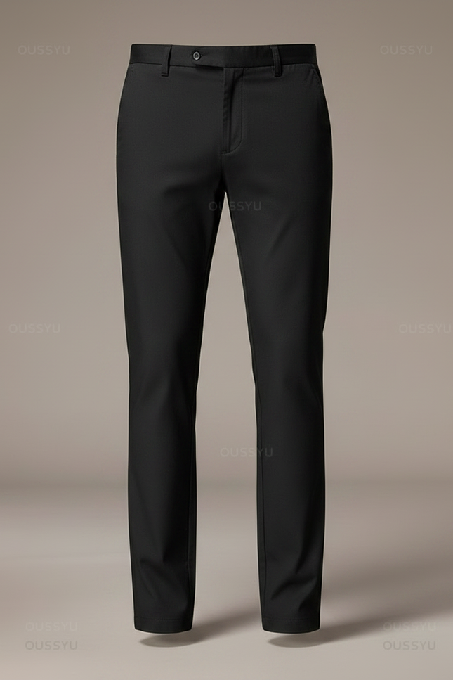 Pantalon Noir Homme Slim Fit Extensible Décontracté - Polyester - vue 3