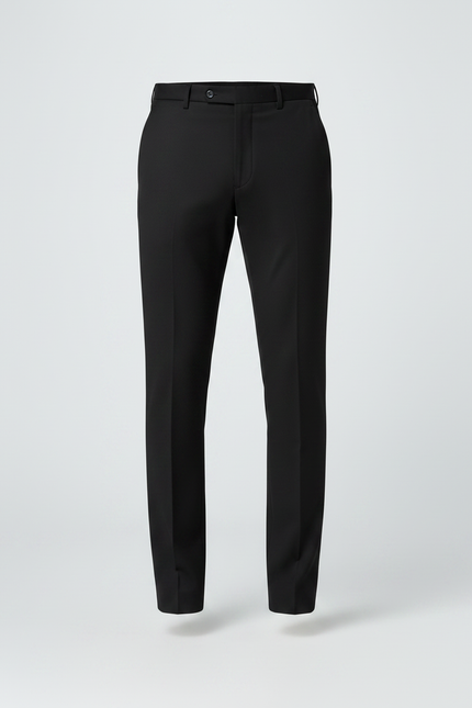 Pantalon Noir Slim Habillé Formel Homme - Polyester - vue 3