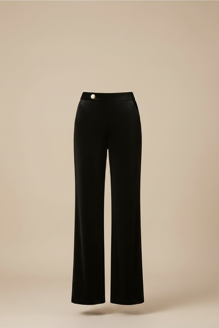 Pantalon Velour Noir Femme - Velours - vue 3
