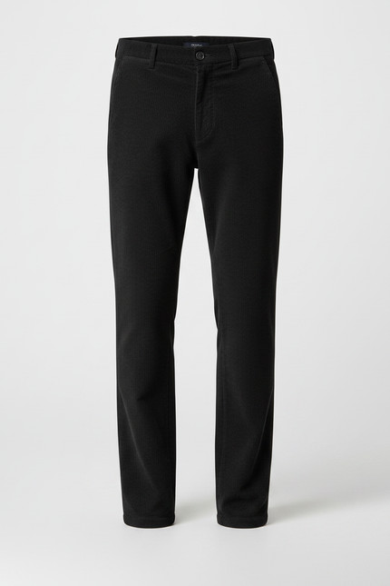 Pantalon Velours Homme Noir - Cordé - vue 3