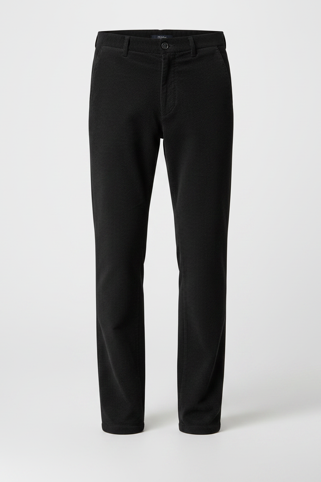 Pantalon Velours Homme Noir - Cordé - vue 3
