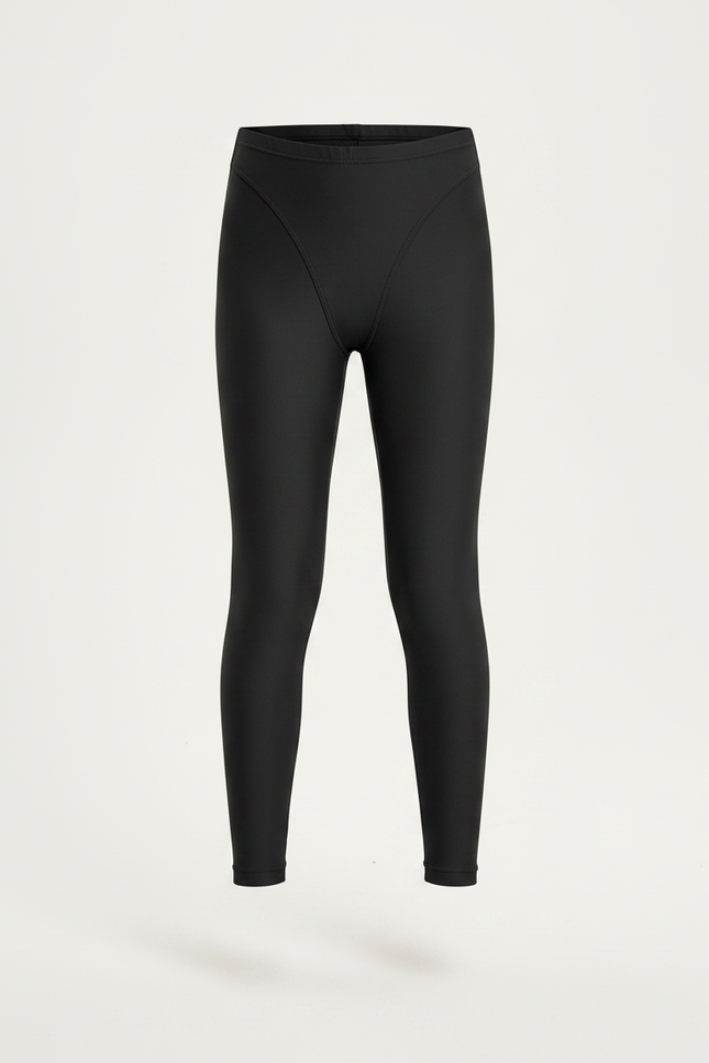 Pantalon Noir Fille Brillant Extensible Sport Confortable - Polyester - vue 3