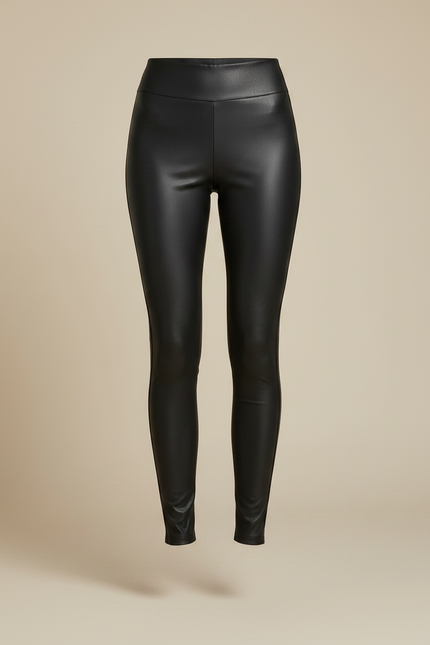 Pantalon Simili Noir Femme - Simili cuir - vue 3