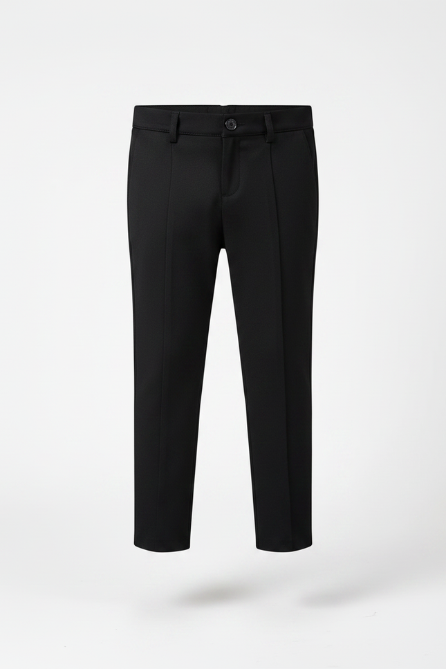 Pantalon Noir Garçon Slim Habillé Extensible Élégant - Gabardine - vue 3