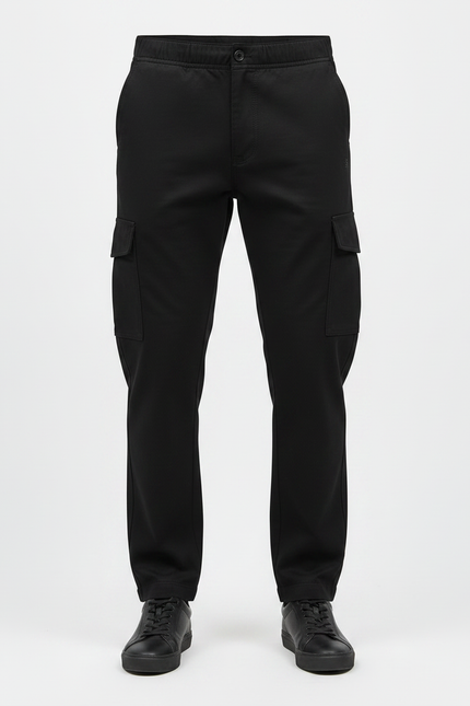 Pantalons Cargo Noir Homme - Polyester - vue 3