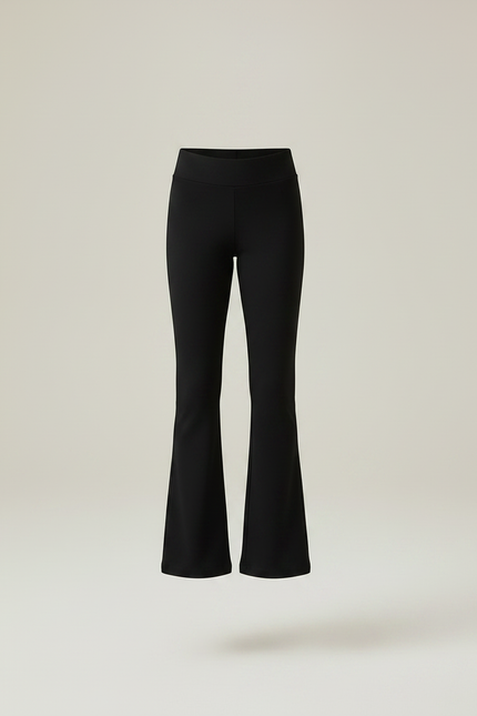 Pantalon Noir Évasé Confortable Fille Yoga Sport - Polyester - vue 3