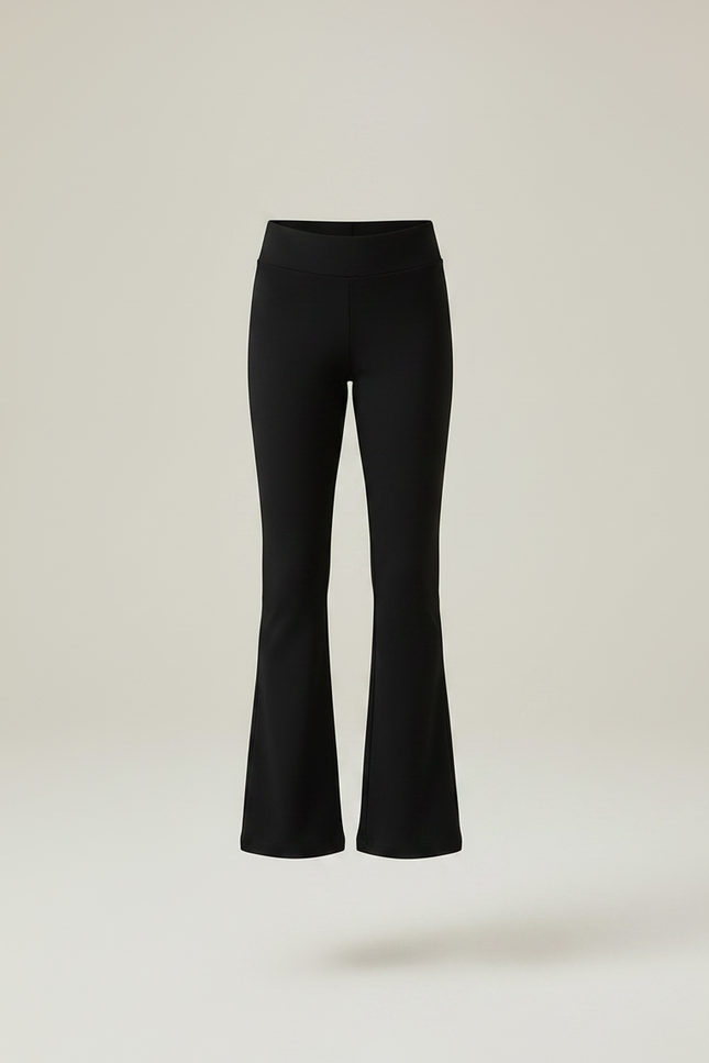 Pantalon Noir Évasé Confortable Fille Yoga Sport - Polyester - vue 3